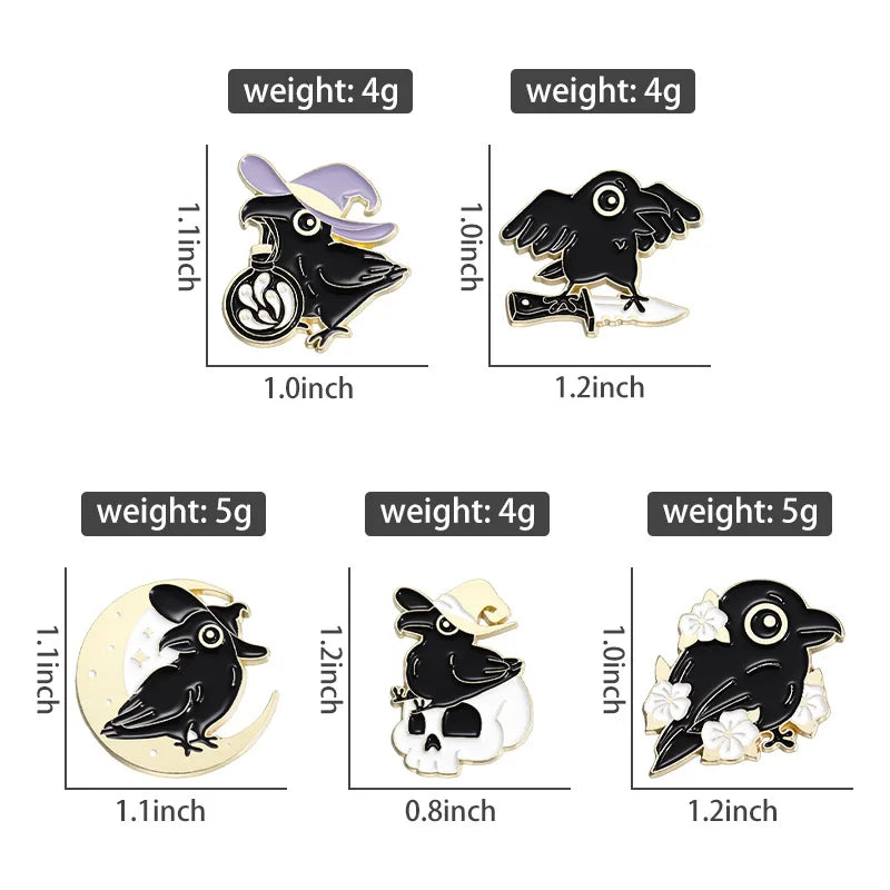 Enchanted Crow Badge Bundle
