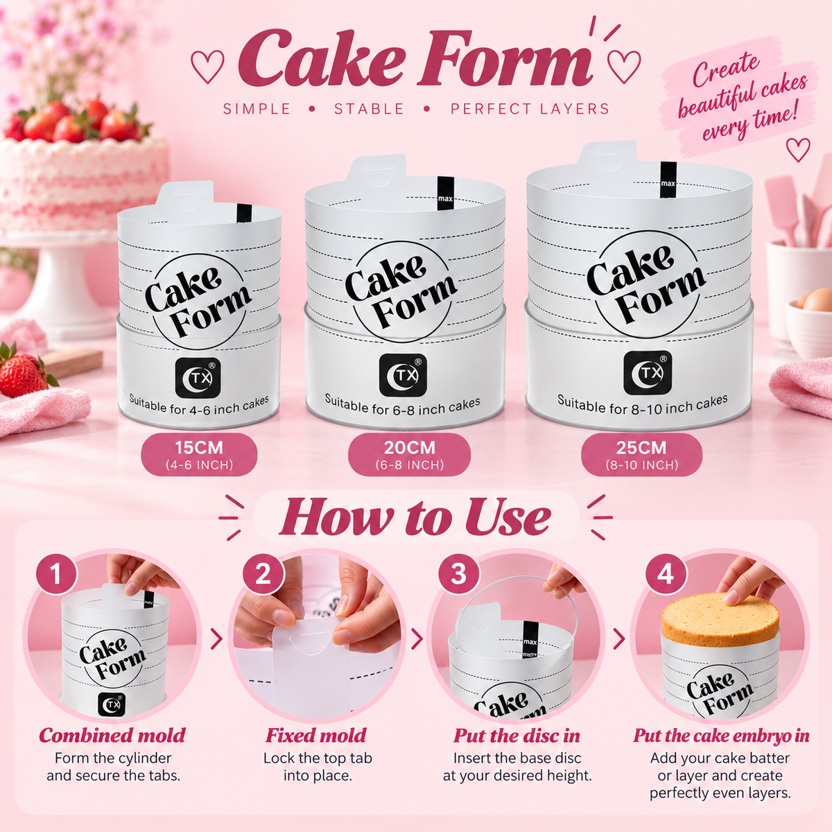 Adjustable Round Cake Ring