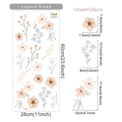 Boho Flower Stickers