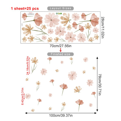 Boho Flower Stickers