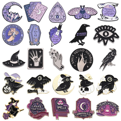 Enchanted Crow Badges