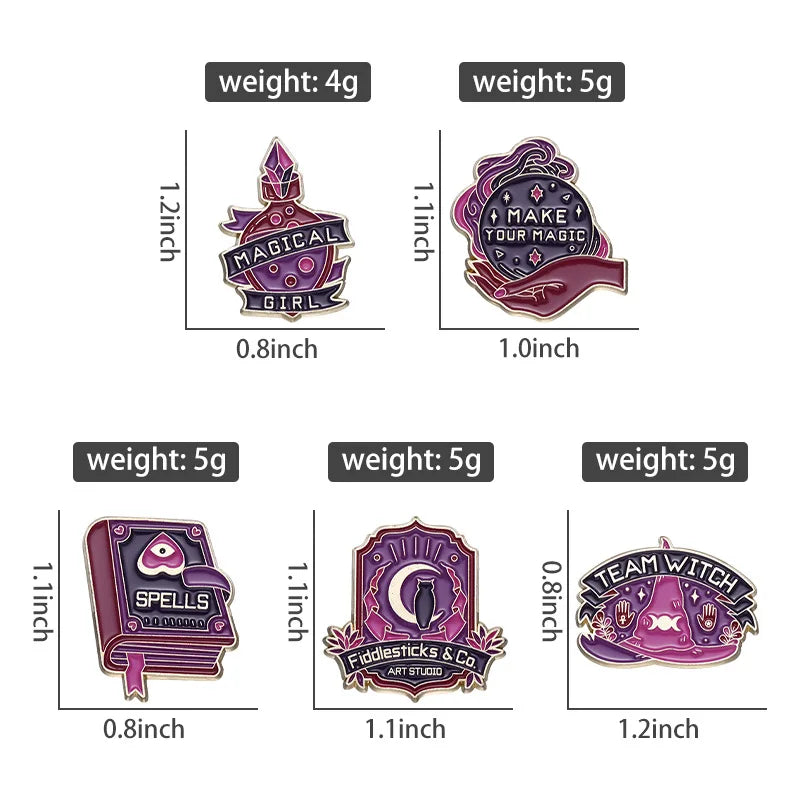 Enchanted Crow Badges