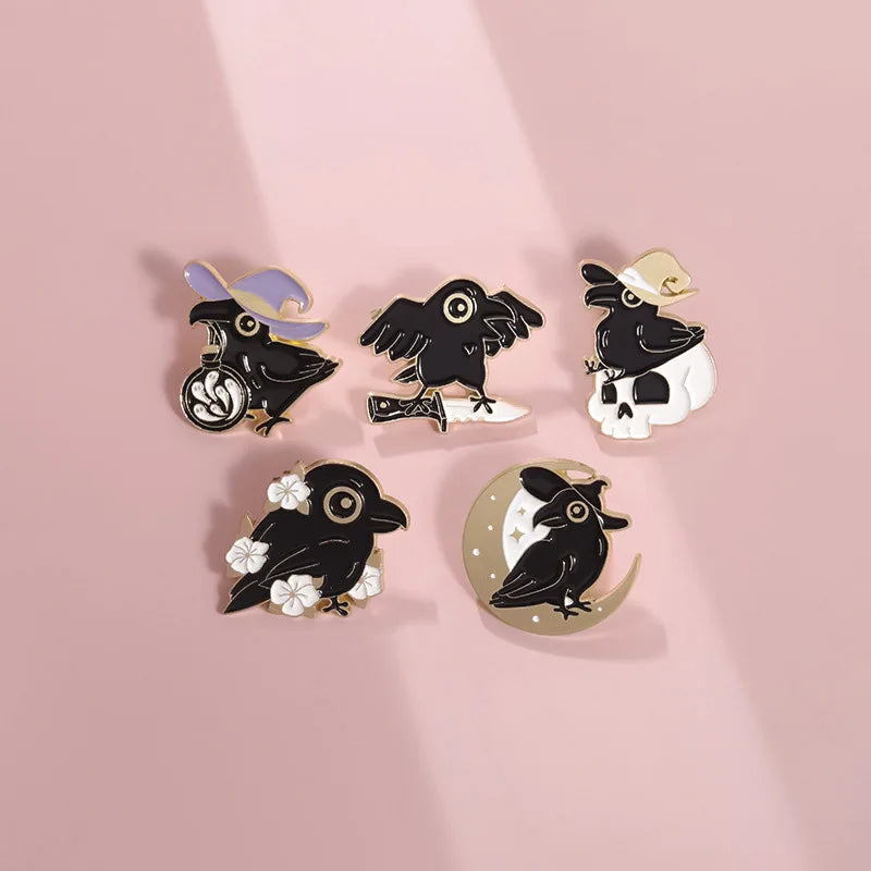 Enchanted Crow Badges