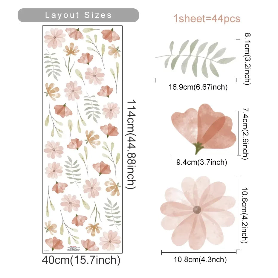 Boho Flower Stickers