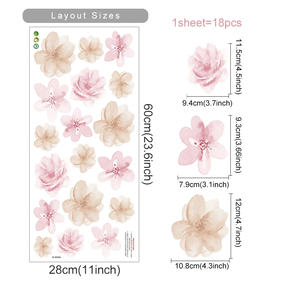 Boho Flower Stickers