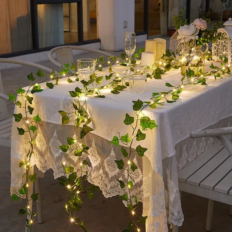 Green Leaf Fairy Lights