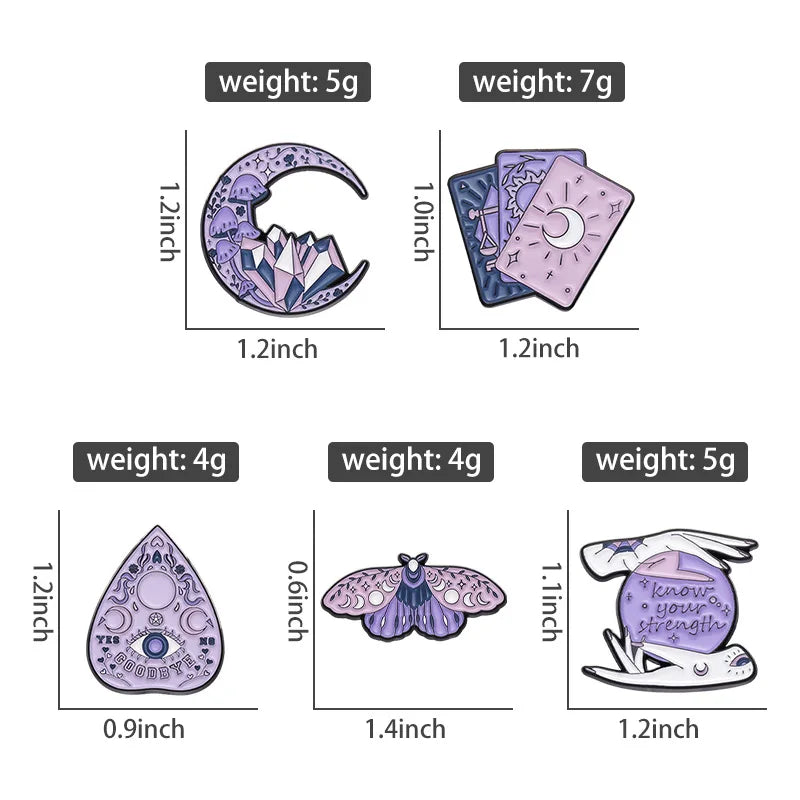 Enchanted Crow Badges