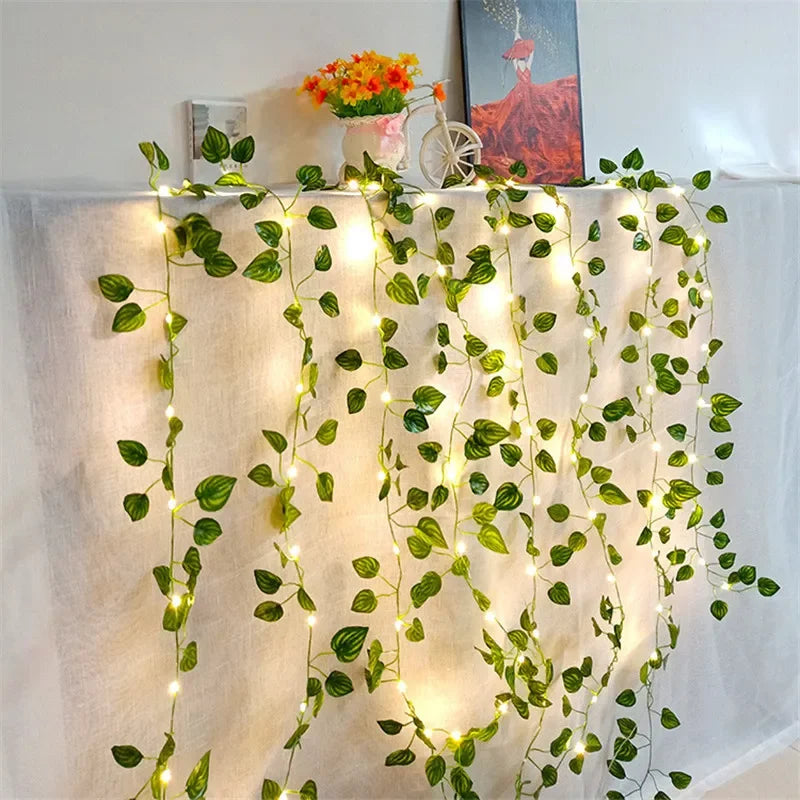 Green Leaf Fairy Lights