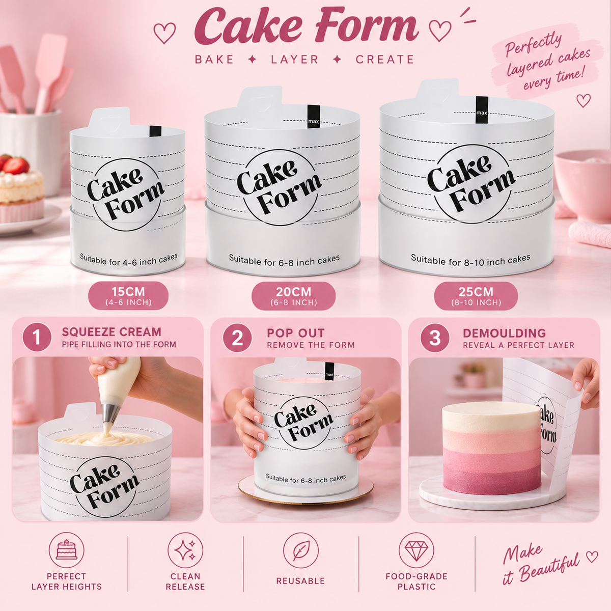 Adjustable Round Cake Ring